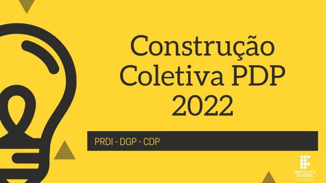 CAPA Construção Coletiva PDP 2022