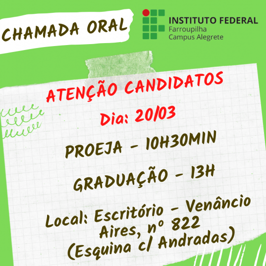 Nova chamada oral