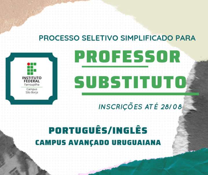 Processo Seletivo Professor Substituto