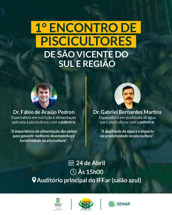 1º Encontro de Piscicultores 24 de abril 2025