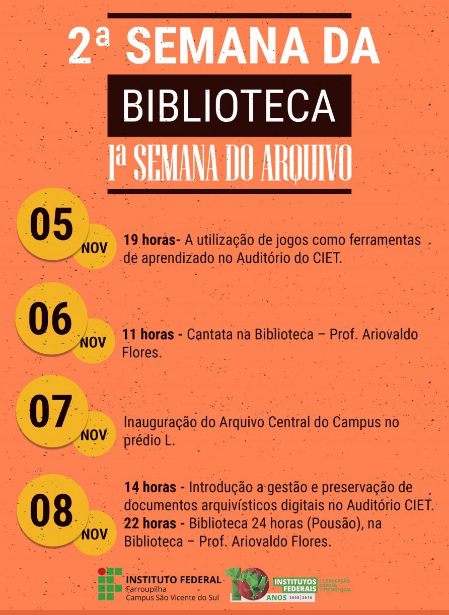 SemanaBiblio programação