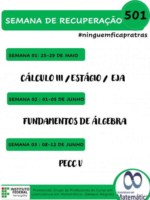 ninguemficapratras Licenciatura em Matemática 501