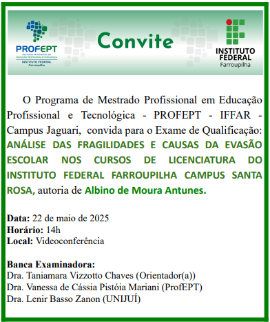 COnvite Qualificação Albino T7