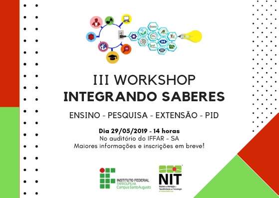 Convite Workshop integrando os saberes