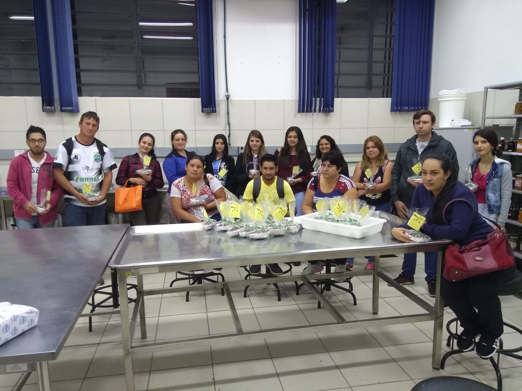 Estudantes no final da oficina