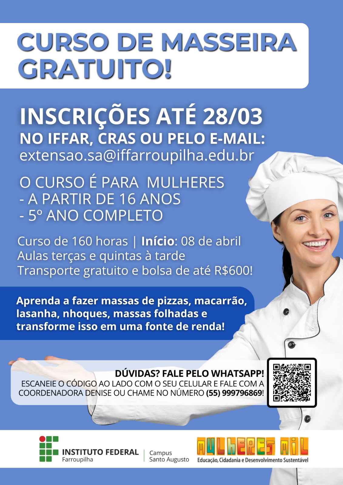 Inscrições de alunas mulheres mil 2025