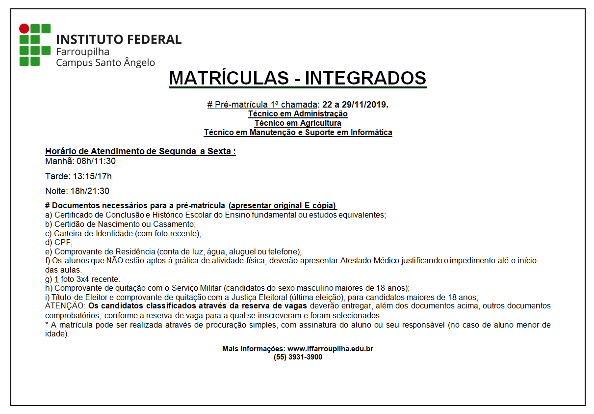 aviso matriculas2020