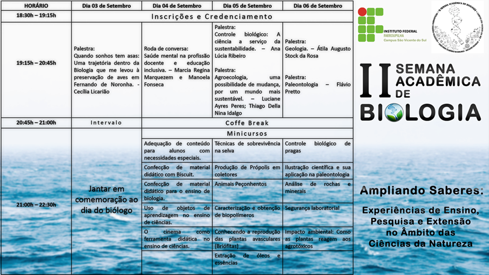 Programação SEABIO 2019