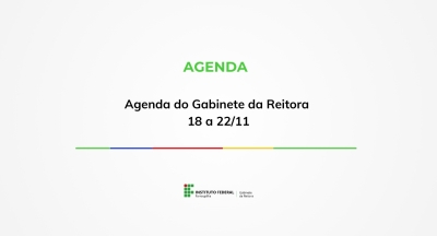 Agenda do Gabinete da Reitora 