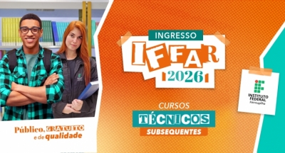 IFFar abre inscrições para Cursos Técnicos Subsequentes