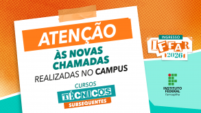 Oportunidade: 17 vagas para o curso Técnico em Agropecuária (Chamada Oral) Chamadas-Orais_Ingresso-IFFar-2026-Subsequente.png
