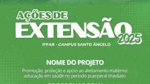Divulgação Ações de Extensão - Promoção, proteção e apoio ao aleitamento materno: educação em saúde no período puerperal imediato Divulgação Ações de Extensão - Promoção, proteção e apoio ao aleitamento materno:…