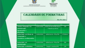 IFFar/FW divulga Calendário de Formaturas – 2025/2 IFFar/FW divulga Calendário de Formaturas – 2025/2