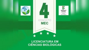Curso de Licenciatura em Ciências Biológicas é reconhecido pelo MEC com conceito 4